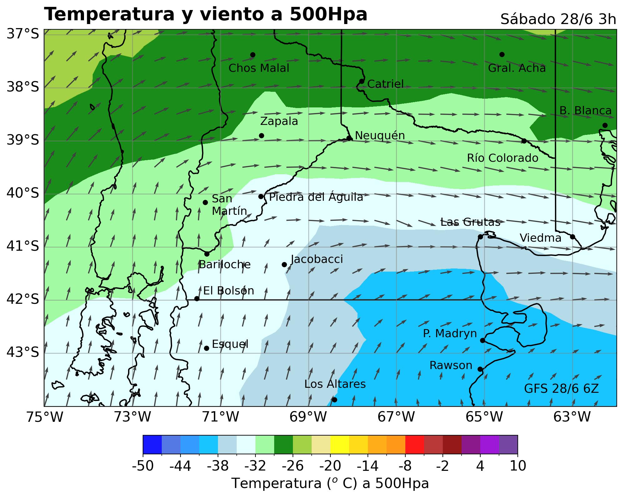 Temperatura 500Hpa